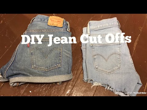 How to make cut off jean shorts DIY