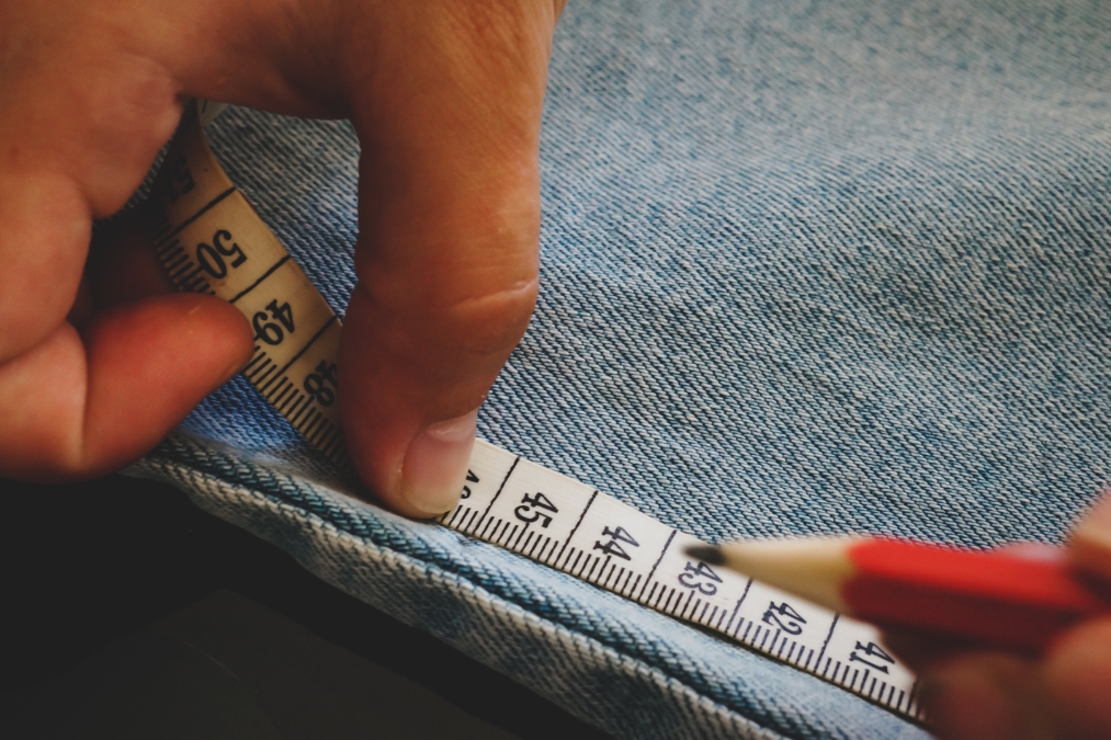 How To Cut Jeans Into Shorts - Measure and Mark