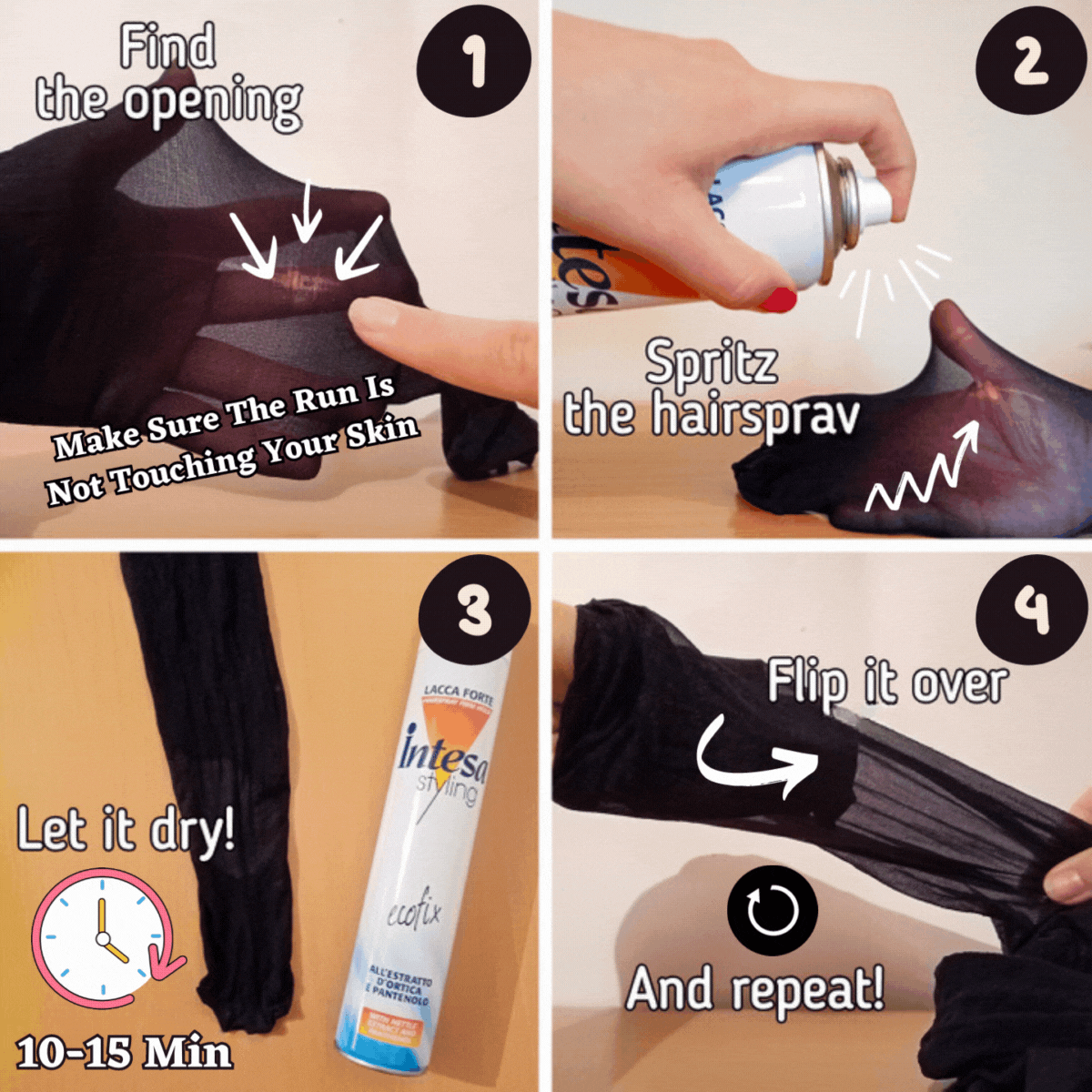 Solution1: The Hairspray Method